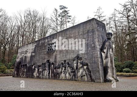 Monumento a Bittermark, artista Karel Niestrath, Dortmund, Nord Reno-Westfalia, Germania, Europa Foto Stock