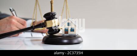 Legge sul diritto di previsione immobiliare e dell'avvocato Foto Stock