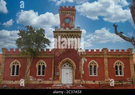 Old Red Castle a Charlotte Amalie a St. Thomas, Isole Vergini statunitensi Foto Stock