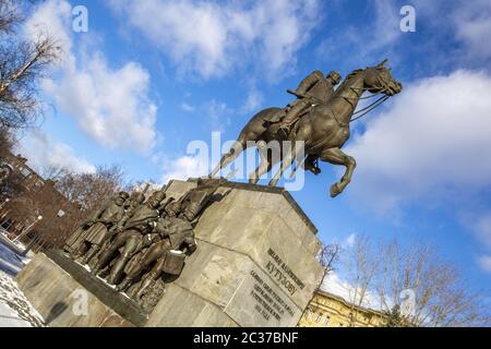 Monumento a Mikhail Kutuzov. Mosca, Russia Foto Stock