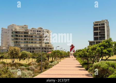 Mouille Point al Green Point Park a Cape Town, Sud Africa. Foto Stock