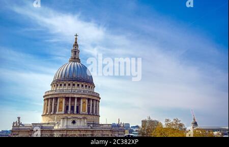 Cattedrale di St. Paul nel centro di Londra, Regno Unito Foto Stock