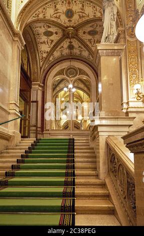 Visita al Royal Opera House. Vienna, Austria Foto Stock