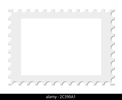 Riquadro vuoto che mostra il timbro Foto Stock