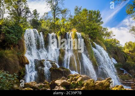 Cascate di Kravice in Bosnia ed Erzegovina Foto Stock
