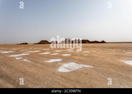 Lago di Karum, Danakil, Afar Etiopia. Foto Stock