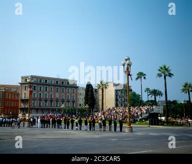 Nizza Francia il giorno della Bastiglia parata militare Foto Stock