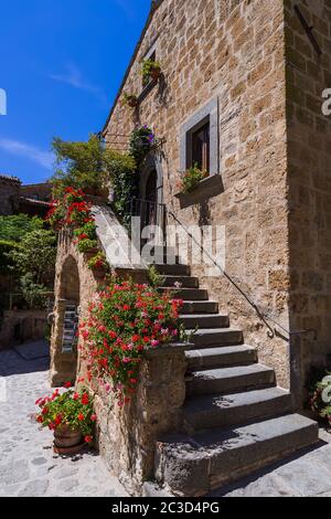 Borgo di Civita di Bagnoregio in Italia Foto Stock