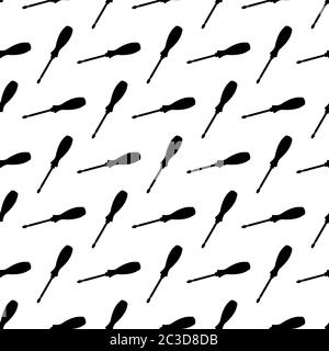 Icona cacciavite modello senza giunture, uno strumento per girare (guidare o rimuovere) viti Illustrazione grafica vettoriale Illustrazione Vettoriale