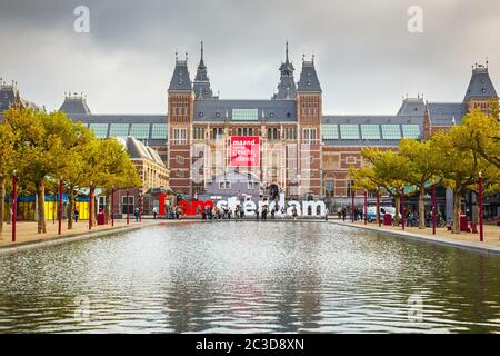 Rijksmuseum di Amsterdam Foto Stock