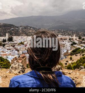 Impressioni da Chefchaouen e Marrakech in Marocco. Foto Stock