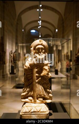 Antiche opere di arte religiosa in mostra nel Museo Diocesano in Basilica di Santa Maria del Coro.San Sebastian.Basque Country.Spain Foto Stock