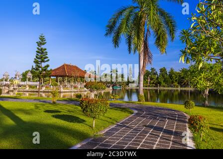 Palazzo acqua Taman Ujung nell isola di Bali Indonesia Foto Stock