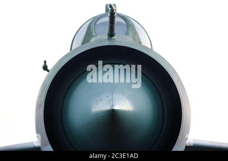 primo piano dell'aereo militare dell'esercito sovietico Foto Stock
