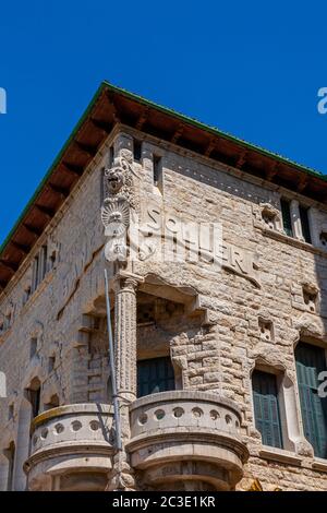 Banco de Soller, Soller, Mallorca, Spagna Foto Stock