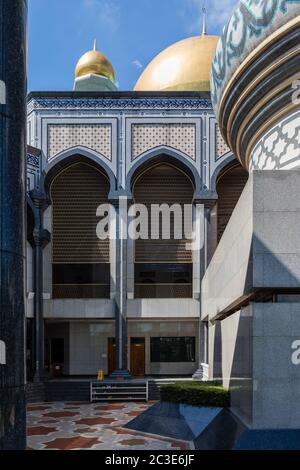 Vista di dettaglio della Moschea Bolkiah di JaME' ASR Hassanil Brunei Darussalam Foto Stock