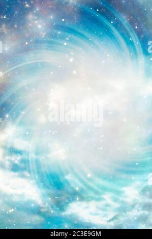 sfondo astratto mistico con luci e stelle Foto Stock