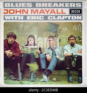 John Mayall Blues Breakers con Eric Clapton Decca - copertina LP in vinile d'epoca da 12'' Foto Stock