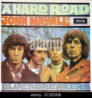 JOHN MAYALL & THE BLUES BREAKERS - A Hard Road with Peter Green - copertina LP in vinile d'epoca da 12 pollici Foto Stock