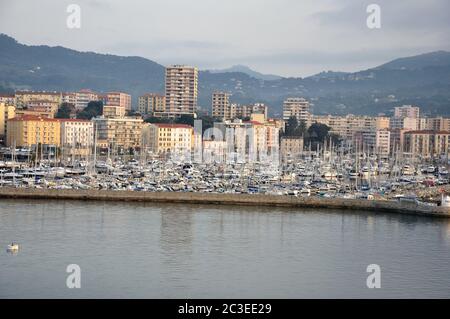 Bellissimo paesaggio della Corsica meridionale, Ajaccio Foto Stock