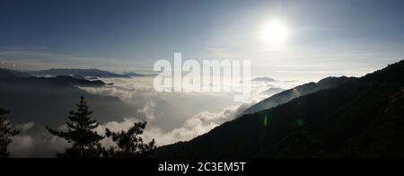 Parco Nazionale di Torako con paesaggio panoramico a Taiwan. Foto Stock