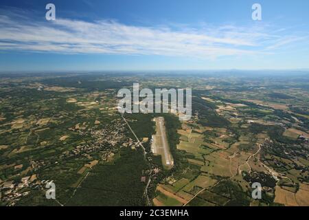 paracadute tandem salto sopra il gard Foto Stock