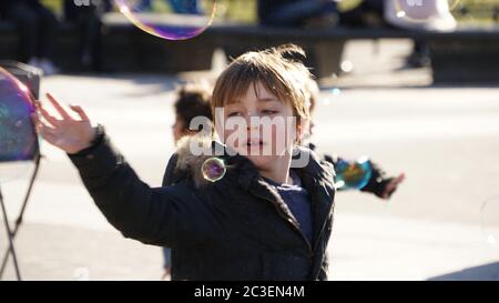 Architettura e skyline di Manhattan a New York City, Stati Uniti. Foto Stock