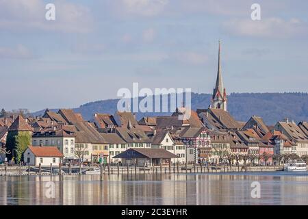 Stein am Rhein, Canton Sciaffusa, Svizzera Foto Stock