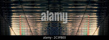 sfondo astratto con riflessione e distorsione Foto Stock