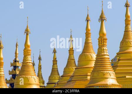 Pagoda di Shwemawdaw. Bago. Myanmar (Birmania) Foto Stock
