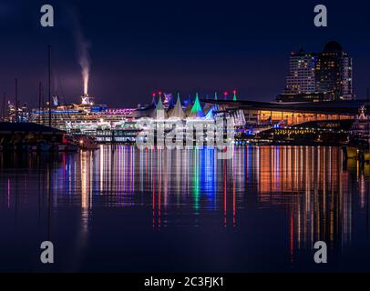 Vista di Vancouver, British columbia, Canada Foto Stock