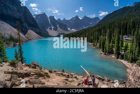 Banff e Jasper parchi nazionali in Alberta, Canada Foto Stock