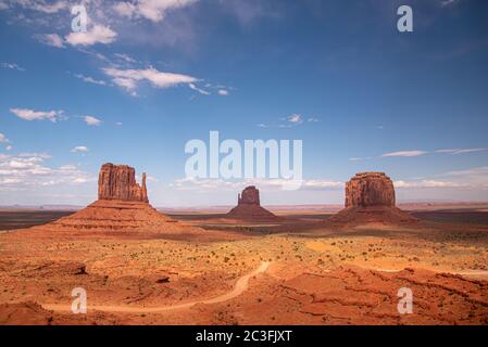 Monument Valley, Arizona - Vista della Butte Foto Stock