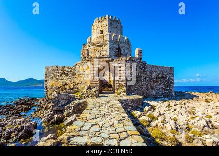 I Methoni nel Mediterraneo greco Foto Stock
