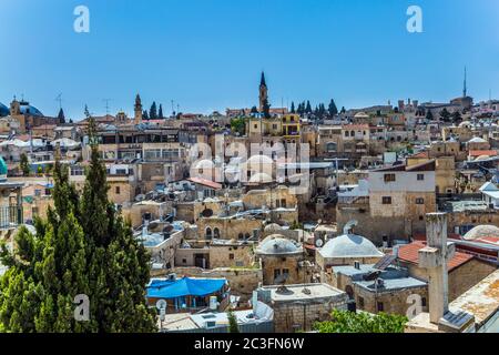 I tetti di Gerusalemme Foto Stock