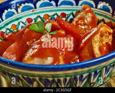 Pollo al burro di vecchia Delhi Foto Stock