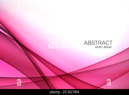 Elemento di disegno a onda trasparente astratto a colori Illustrazione Vettoriale