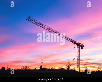 Cantiere chiuso per COVID-19 Foto Stock