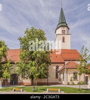 San Verena e Gallo, Hüfingen nella Foresta Nera Foto Stock