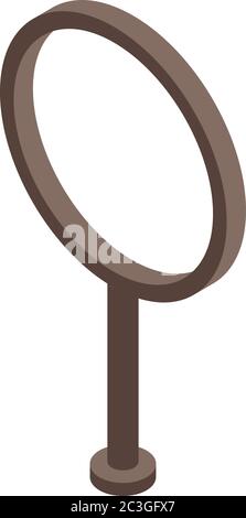 Icona cerchio di addestramento del cane, stile isometrico Illustrazione Vettoriale