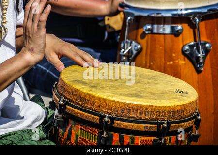 Immagine del tamburo (bango) Foto Stock
