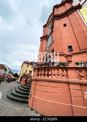 Fulda, Germania - la chiesa parrocchiale cattolica di San Blasio (costruita dal 1771 al 1785 in stile barocco) Foto Stock