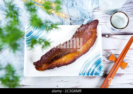 Una piccola quantità di deliziose salsicce Foto Stock