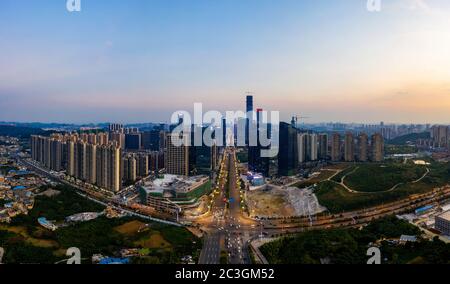 Guizhou provincia guiyang città edificio scenario Foto Stock