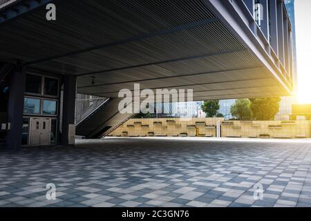 Caratteristiche di Shanghai urbano costruzione strada Foto Stock