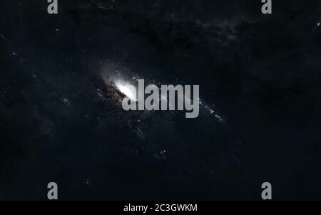 Galaxy da qualche parte in uno spazio profondo Foto Stock