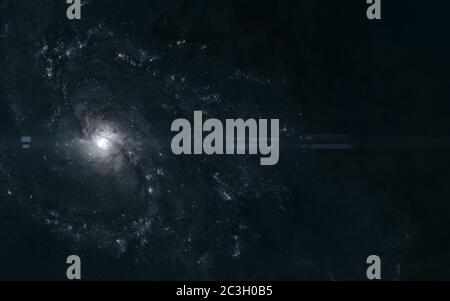 Galaxy, gruppi di stelle in qualche luogo in uno spazio profondo Foto Stock