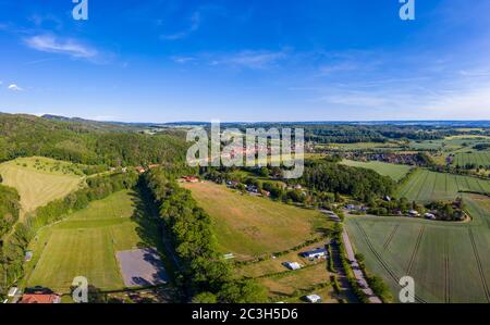 Nuova città nelle montagne Harz Foto Stock