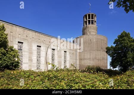 Chiesa bunker Santkt Sacramento della Chiesa copta ortodossa, Duesseldorf, Germania, Europa Foto Stock