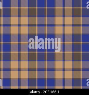 Motivo senza cuciture marrone Taupe Plaid, motivo senza cuciture Tartan adatto per tessuti e grafica moda Foto Stock